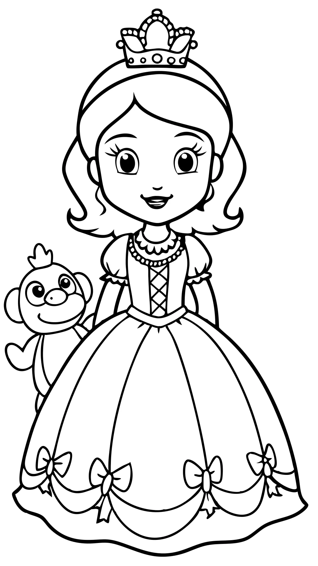 princess sofia coloring page